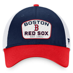 Boston Red Sox Fanatics Two-Tone Patch Trucker Adjustable Hat | MLB On Sale