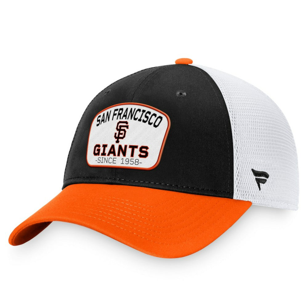 San Francisco Giants Fanatics Two-Tone Patch Trucker Adjustable Hat | MLB Shop
