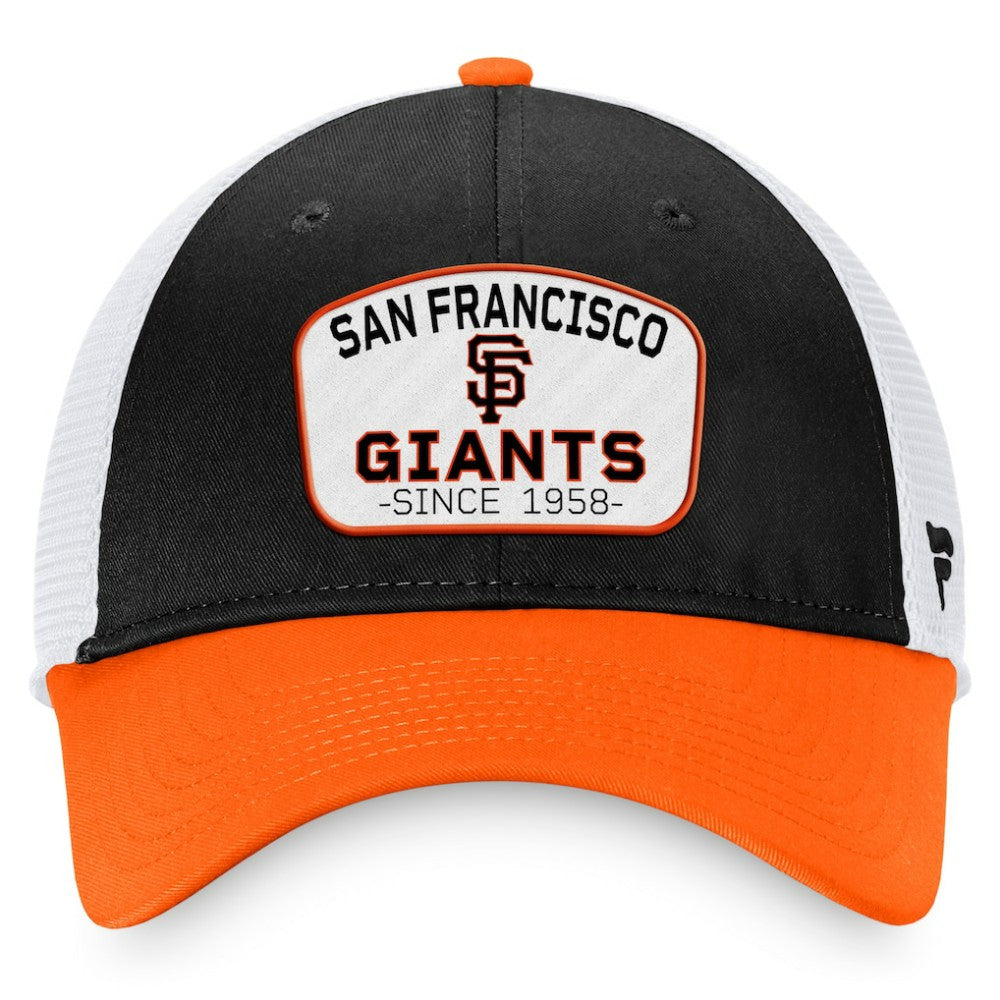 San Francisco Giants Fanatics Two-Tone Patch Trucker Adjustable Hat | MLB Shop