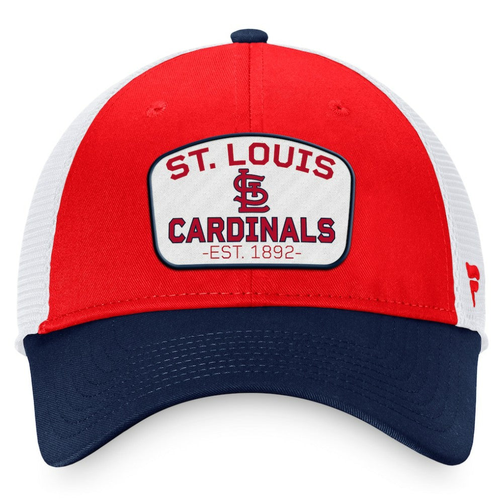 St. Louis Cardinals Fanatics Two-Tone Patch Trucker Adjustable Hat | MLB New
