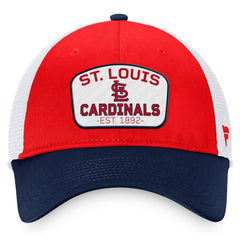 St. Louis Cardinals Fanatics Two-Tone Patch Trucker Adjustable Hat | MLB New
