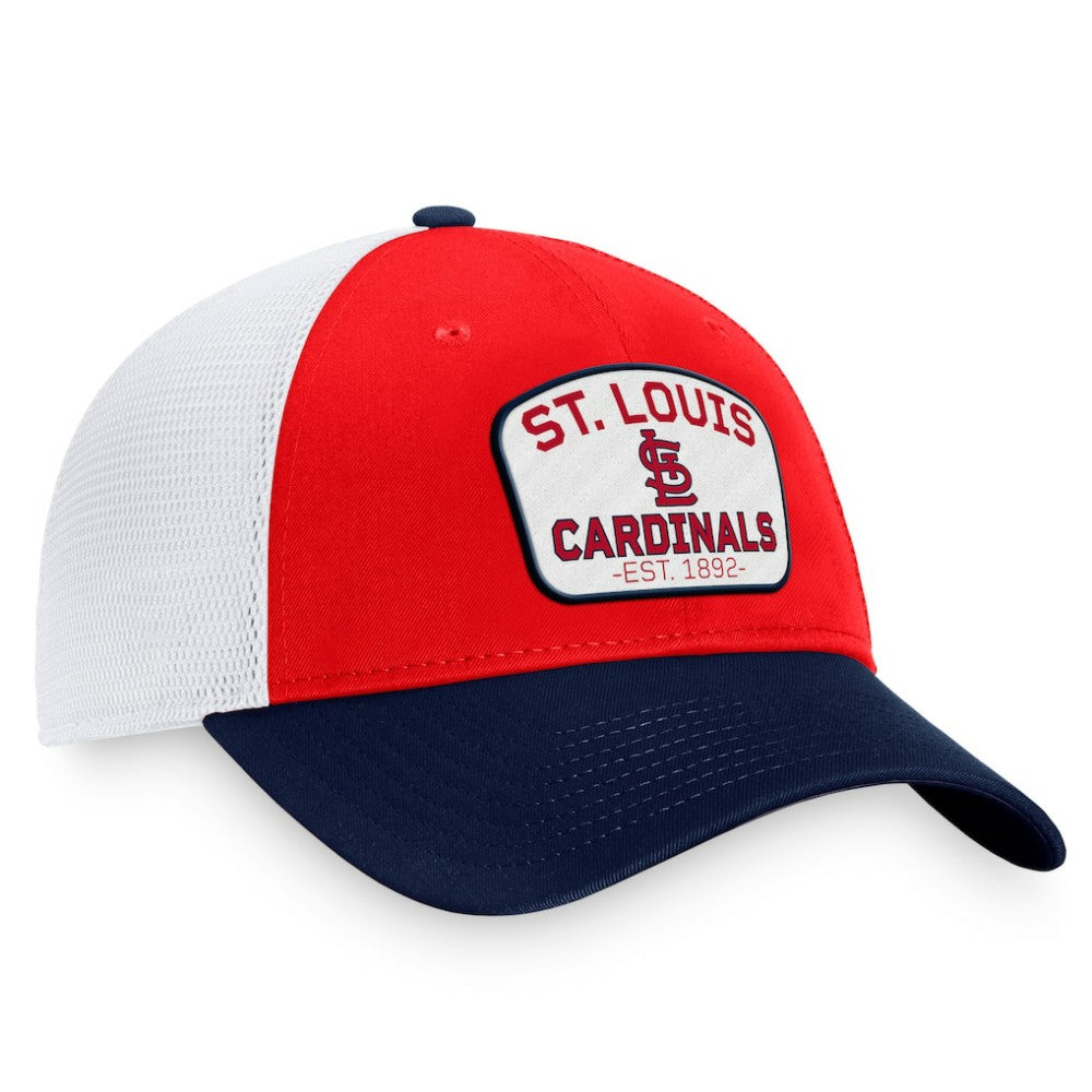 St. Louis Cardinals Fanatics Two-Tone Patch Trucker Adjustable Hat | MLB New