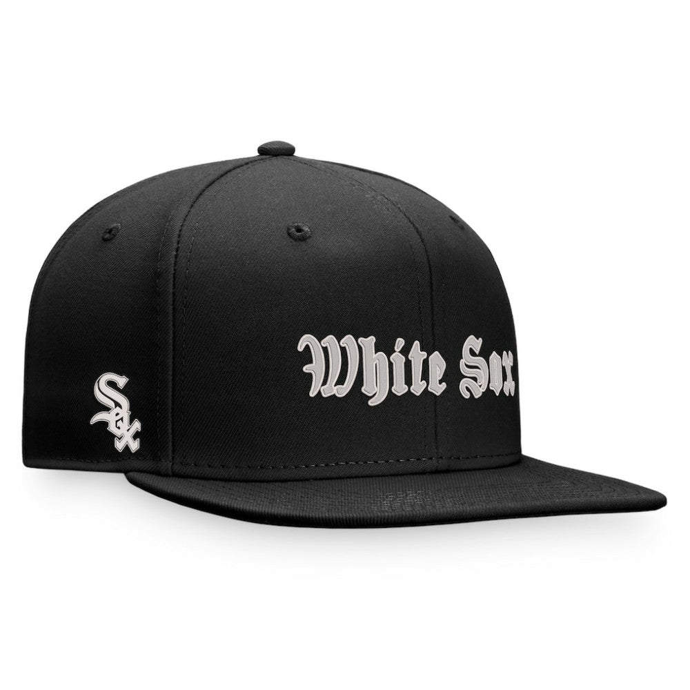 Chicago White Sox Fanatics Gothic Script Fitted Hat | MLB For sale