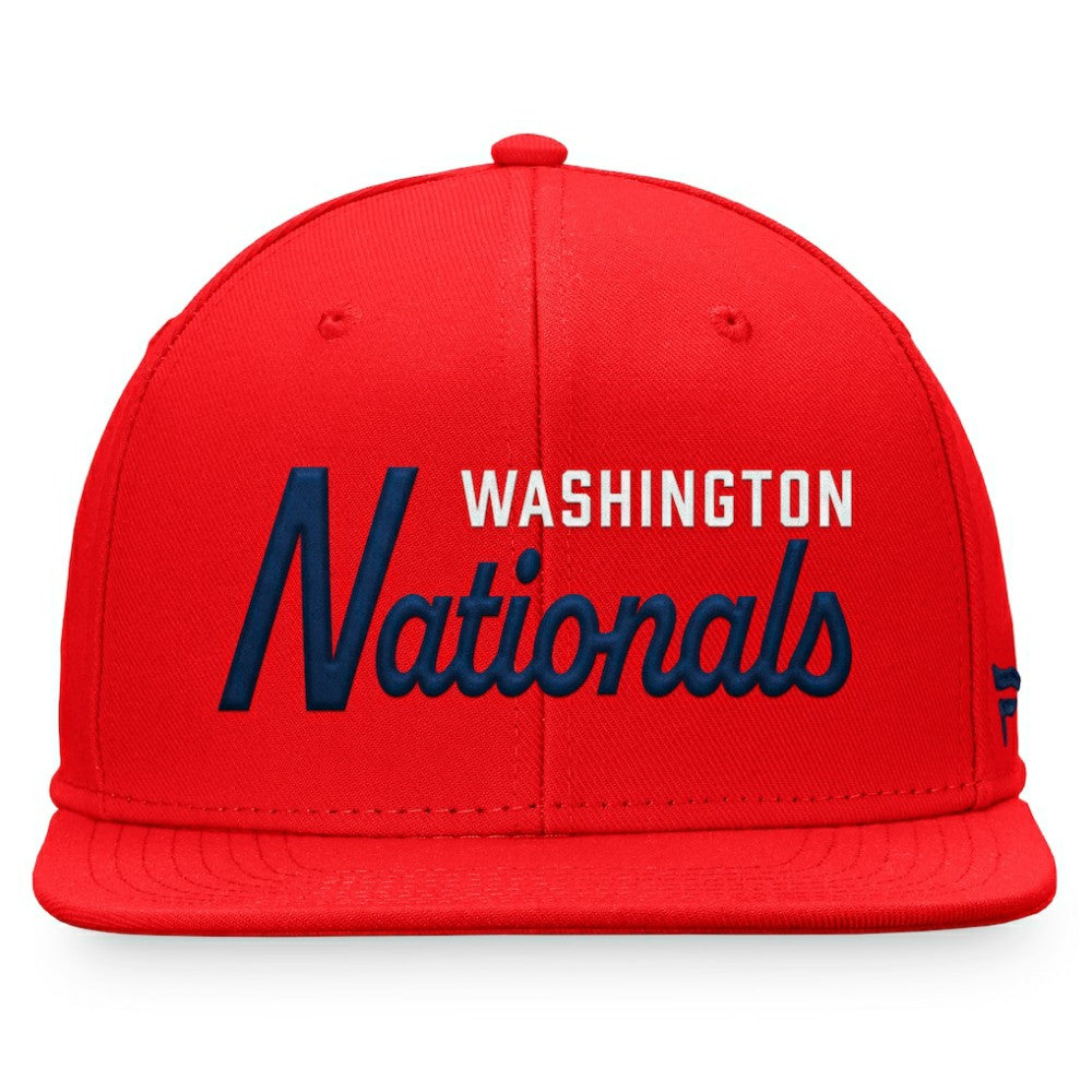Washington Nationals Fanatics Script Snapback Hat | MLB US