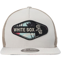 Chicago White Sox New Era Retro Beachin' Patch A-Frame Trucker 9FIFTY Snapback Hat | MLB On Sale