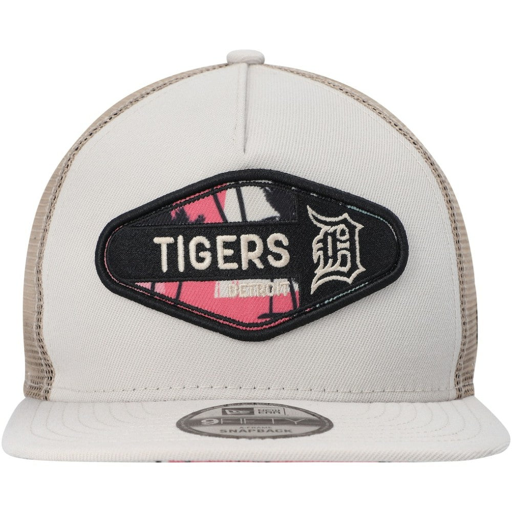 Detroit Tigers New Era Retro Beachin' Patch A-Frame Trucker 9FIFTY Snapback Hat | MLB Online