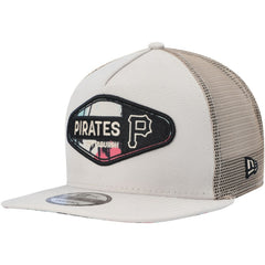 Pittsburgh Pirates New Era Retro Beachin' Patch A-Frame Trucker 9FIFTY Snapback Hat | MLB US