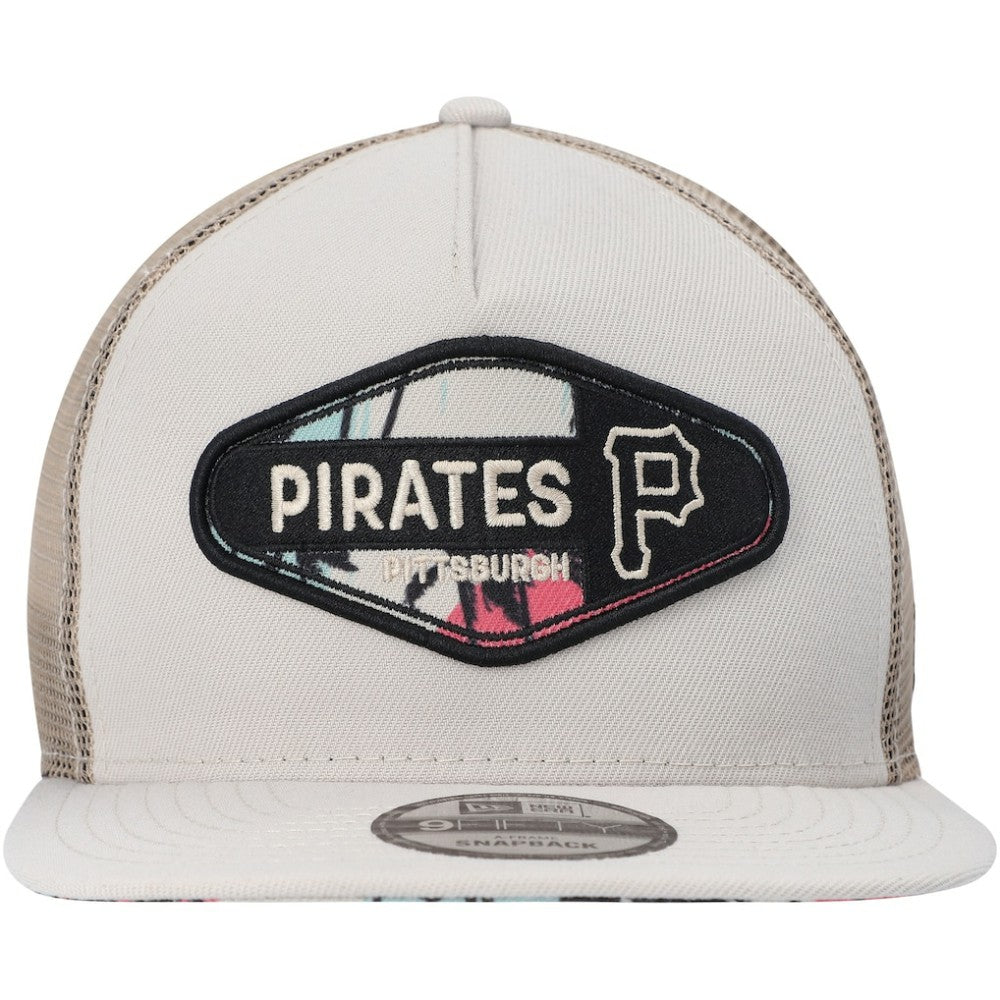 Pittsburgh Pirates New Era Retro Beachin' Patch A-Frame Trucker 9FIFTY Snapback Hat | MLB US
