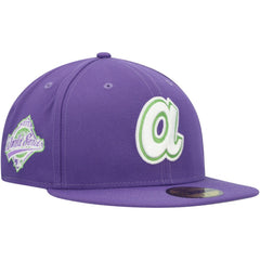 Atlanta Braves New Era Lime Side Patch 59FIFTY Fitted Hat | MLB Shop