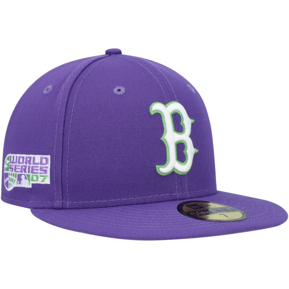 Boston Red Sox New Era Lime Side Patch 59FIFTY Fitted Hat | MLB For sale