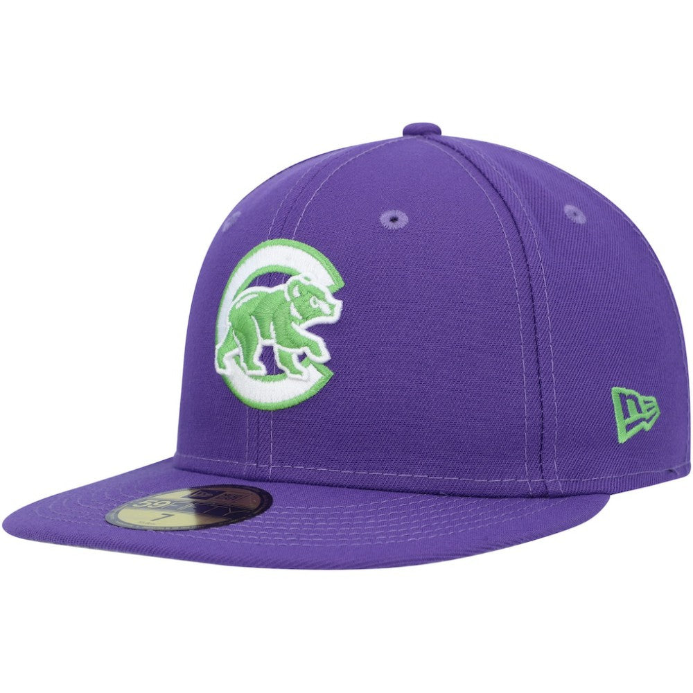 Chicago Cubs New Era Lime Side Patch 59FIFTY Fitted Hat | MLB Sale
