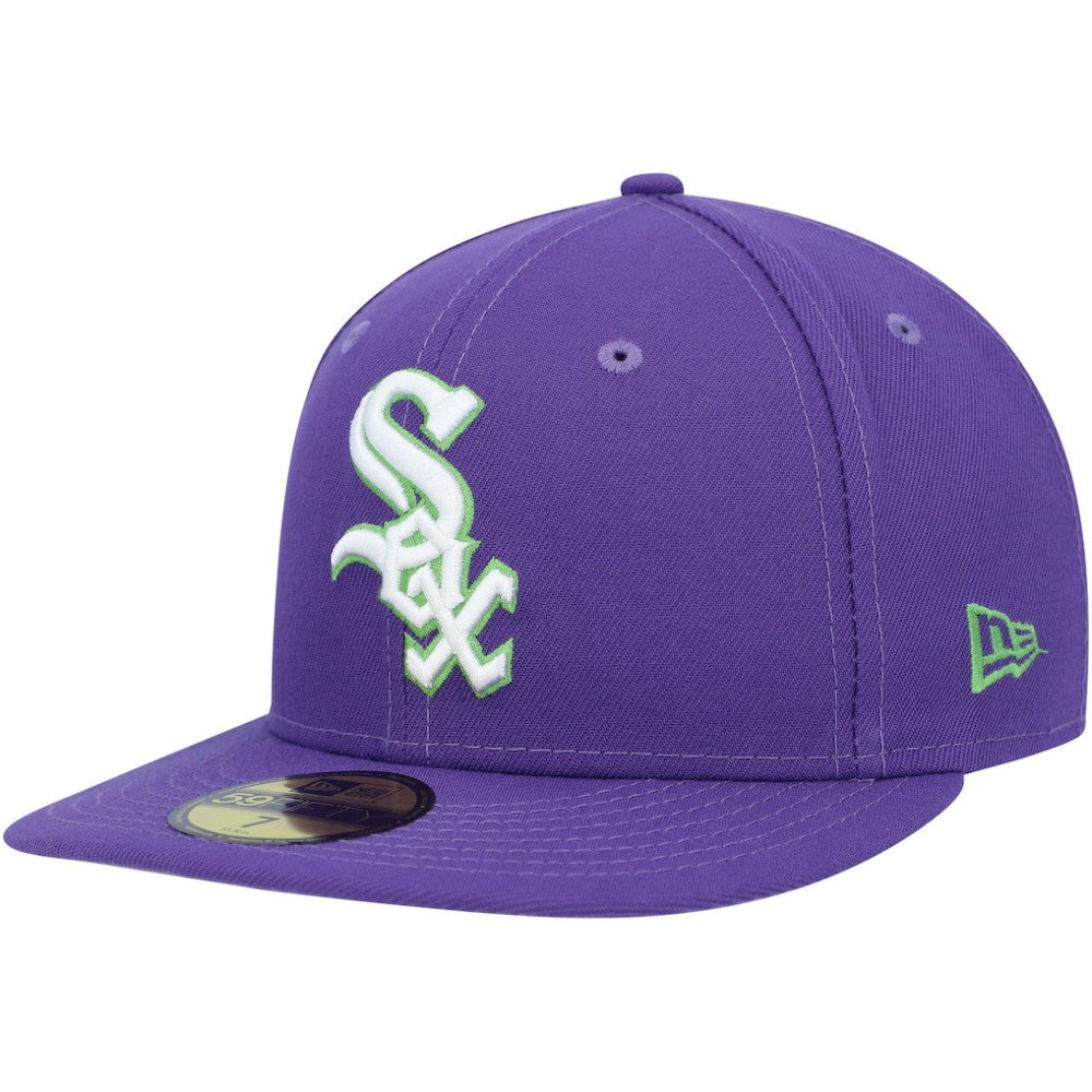 Chicago White Sox New Era Lime Side Patch 59FIFTY Fitted Hat | MLB Outlet