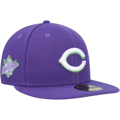 Cincinnati Reds New Era Lime Side Patch 59FIFTY Fitted Hat | MLB For sale