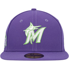 Miami Marlins New Era Lime Side Patch 59FIFTY Fitted Hat | MLB Shop