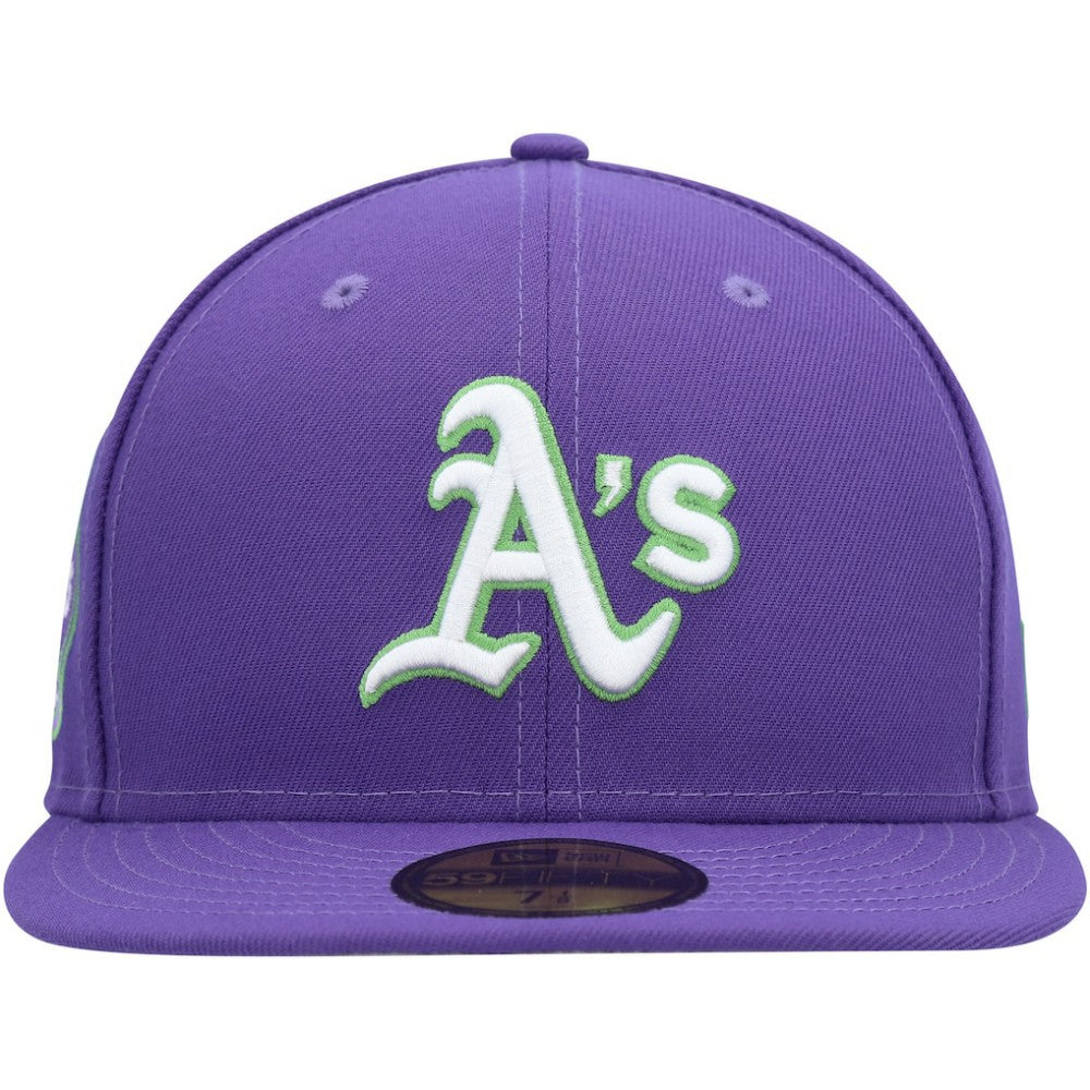 Athletics New Era Lime Side Patch 59FIFTY Fitted Hat | MLB Discount
