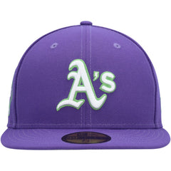 Athletics New Era Lime Side Patch 59FIFTY Fitted Hat | MLB Discount