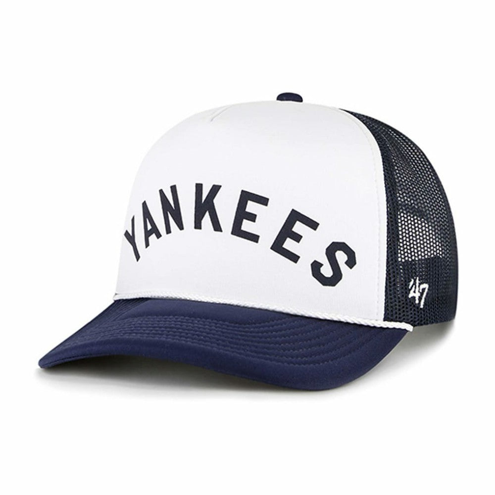 New York Yankees '47 Foam Front Script Trucker Snapback Hat | MLB Outlet