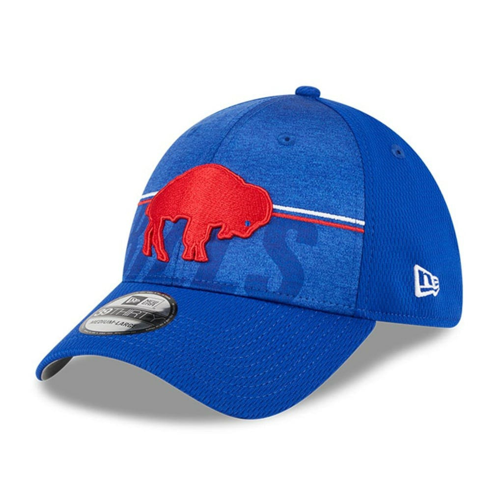 Buffalo Bills New Era 2023 NFL Training Camp Throwback 39THIRTY Flex Hat