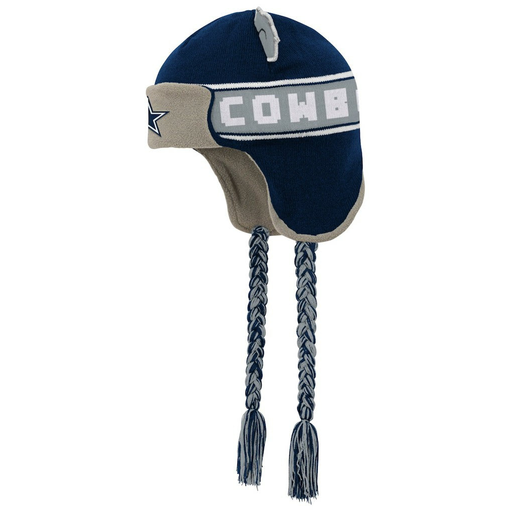 Dallas Cowboys  Youth Wordmark Ears Trooper Knit Hat
