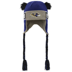 Baltimore Ravens  Youth Wordmark Ears Trooper Knit Hat