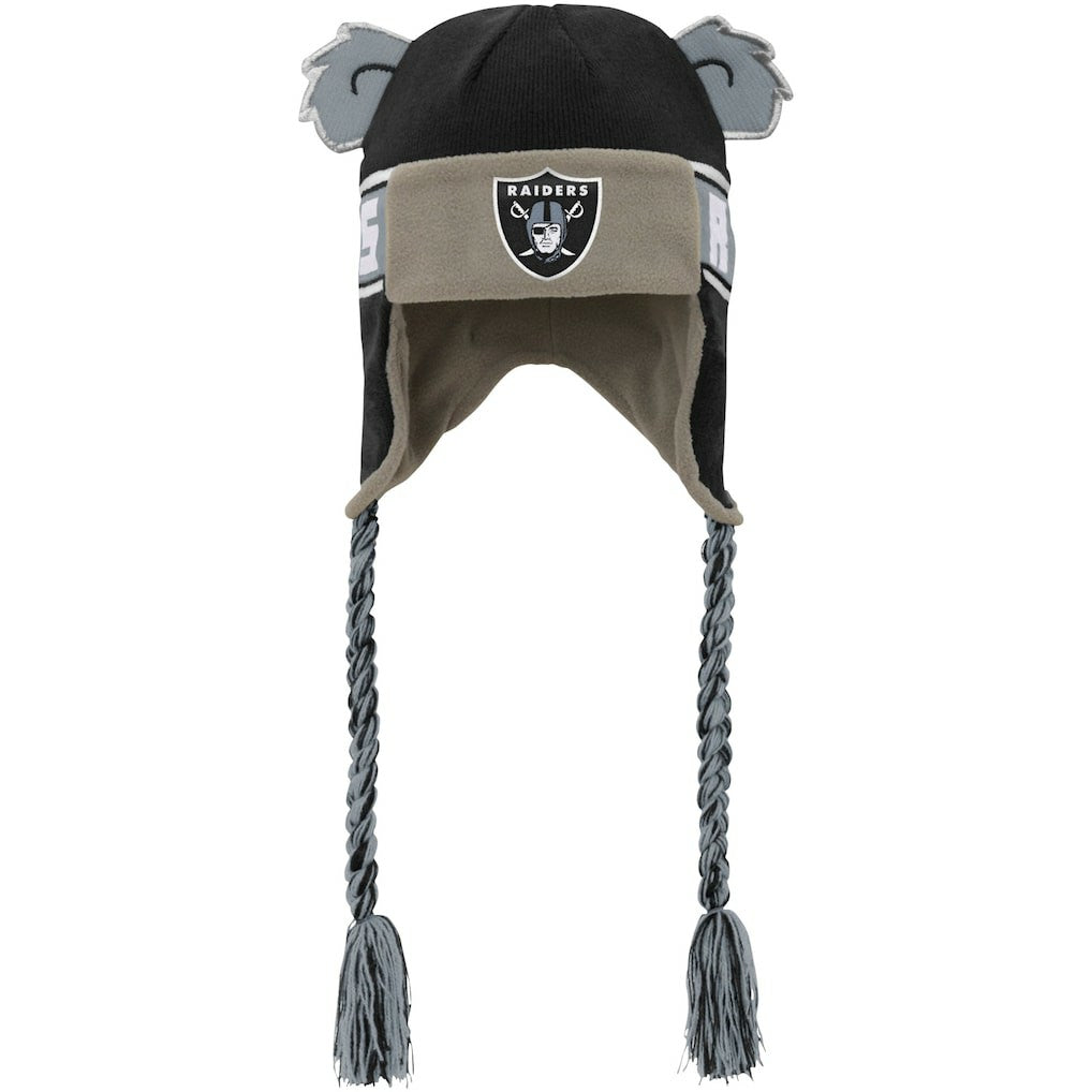 Las Vegas Raiders  Youth Wordmark Ears Trooper Knit Hat