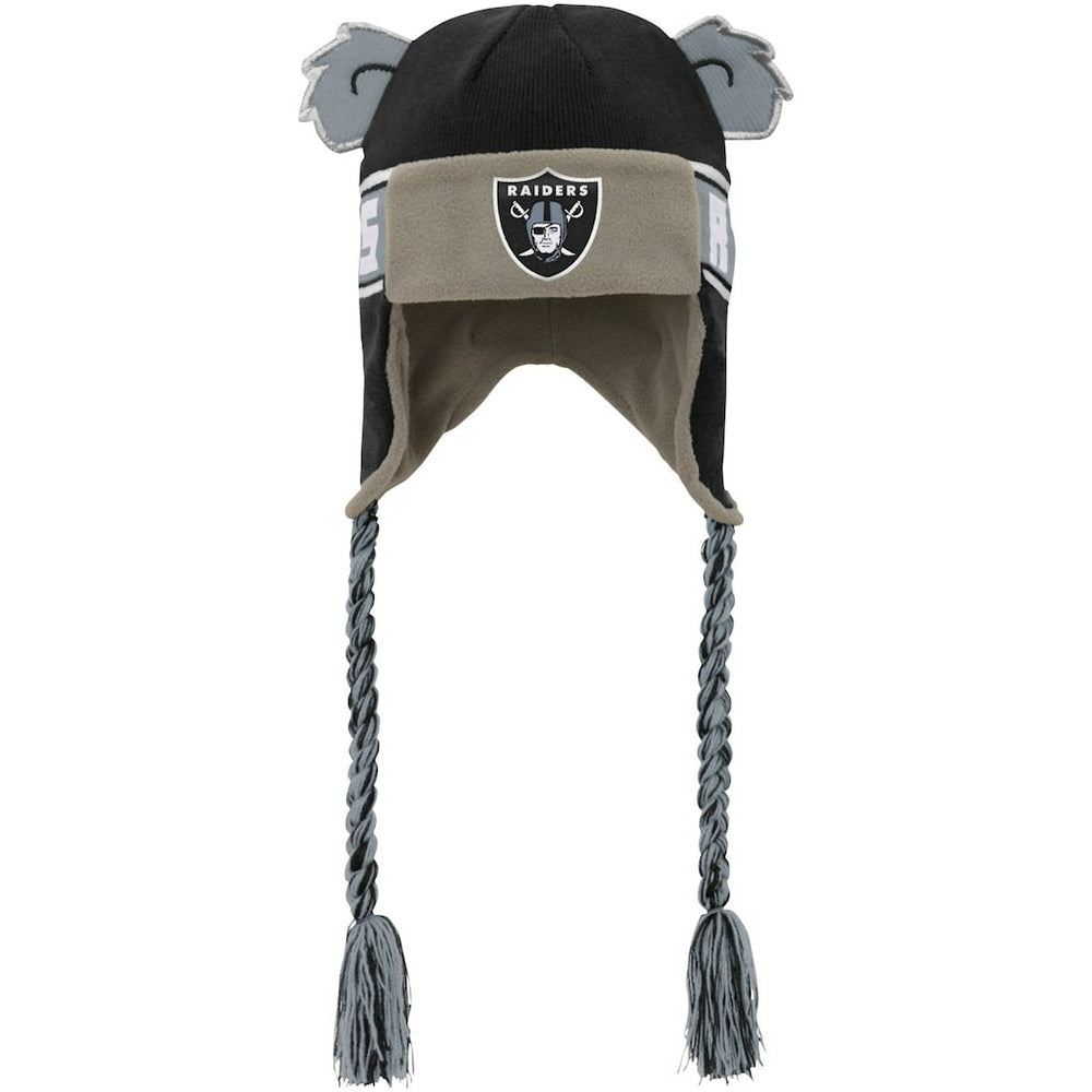Las Vegas Raiders  Youth Wordmark Ears Trooper Knit Hat