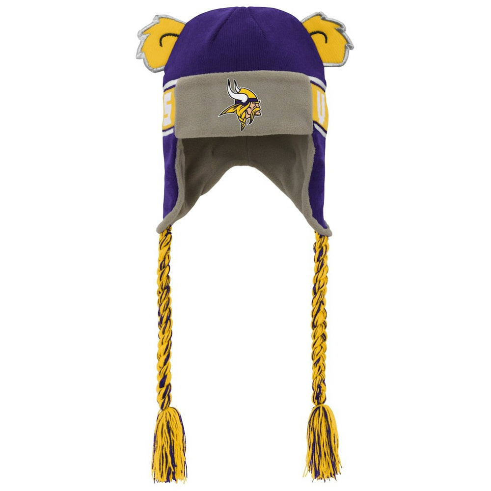 Minnesota Vikings  Youth Wordmark Ears Trooper Knit Hat
