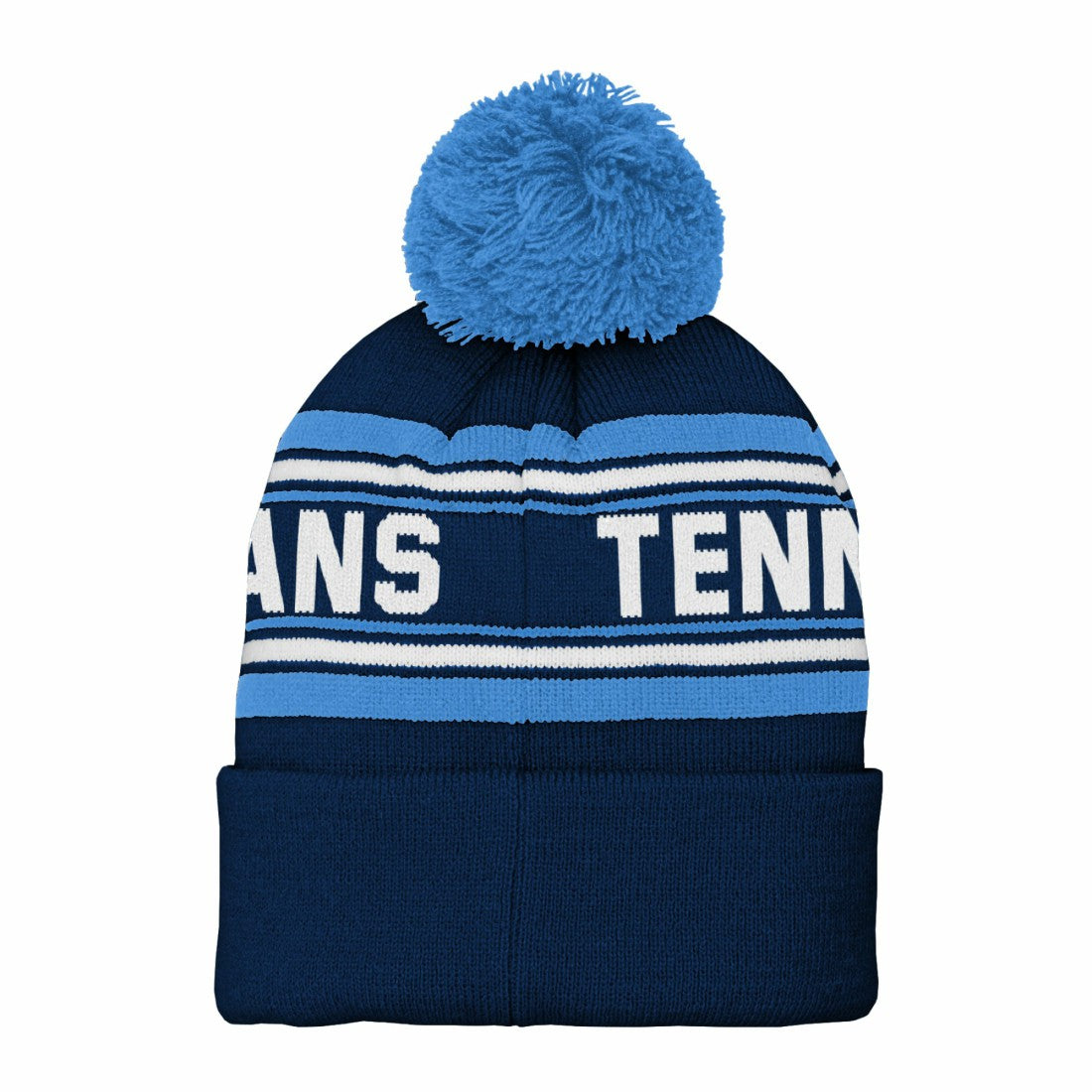 Tennessee Titans  Youth Jacquard Cuffed Knit Hat with Pom