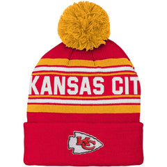 Kansas City Chiefs  Preschool Jacquard Cuffed Knit Hat with Pom
