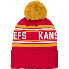 Kansas City Chiefs  Preschool Jacquard Cuffed Knit Hat with Pom