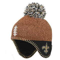 New Orleans Saints  Preschool Football Head Knit Hat with Pom