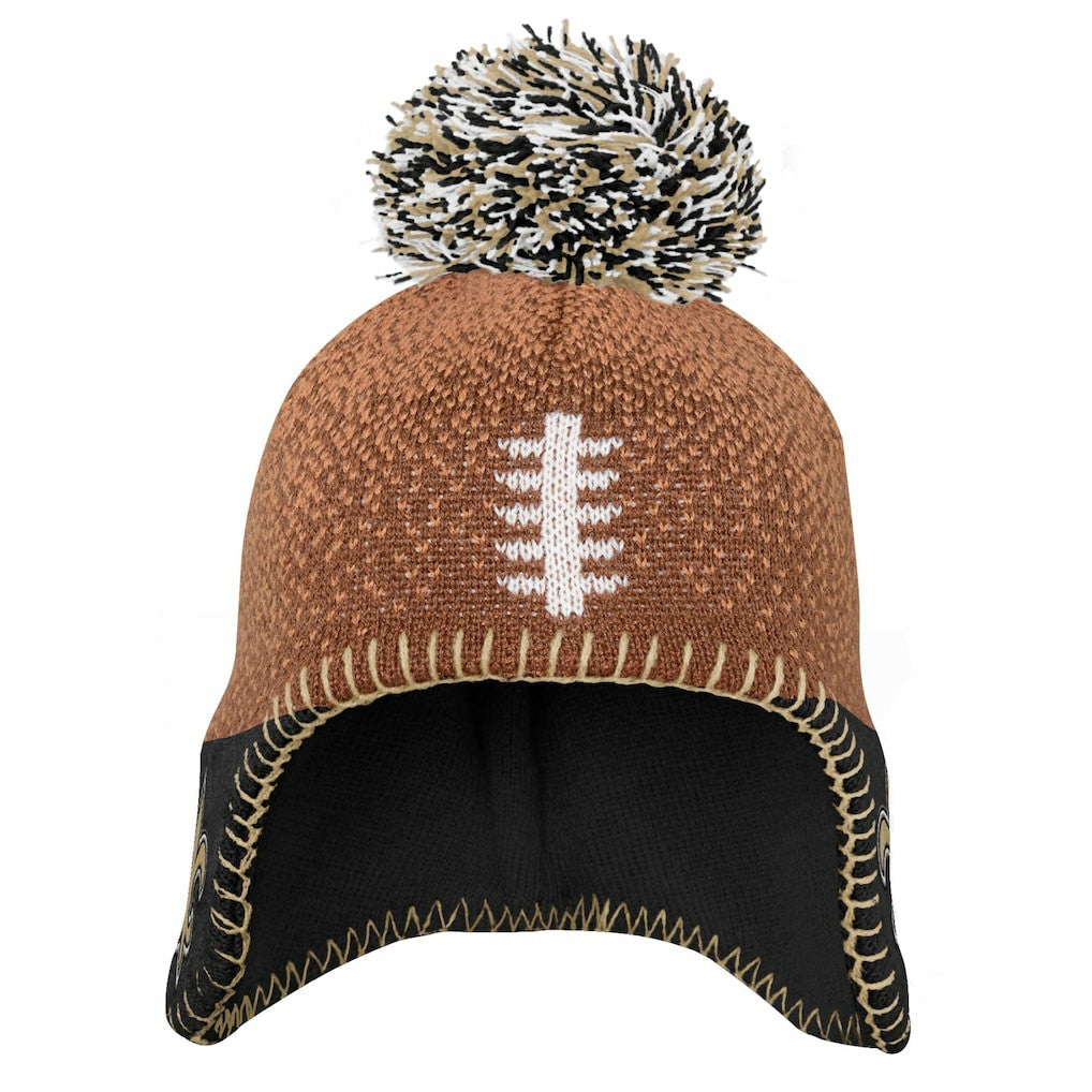 New Orleans Saints  Preschool Football Head Knit Hat with Pom