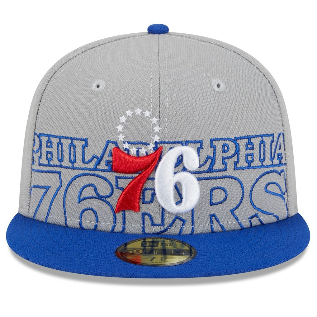 Philadelphia 76ers 2023 NBA Draft Two-Tone 59FIFTY Fitted Hat New