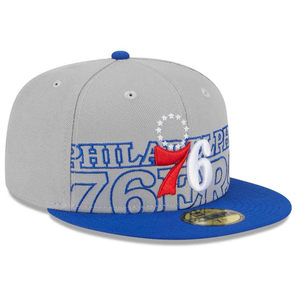 Philadelphia 76ers 2023 NBA Draft Two-Tone 59FIFTY Fitted Hat New