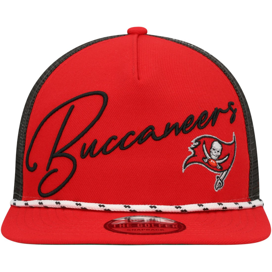 Tampa Bay Buccaneers New Era Script Logo Golfer 9FIFTY Snapback Hat