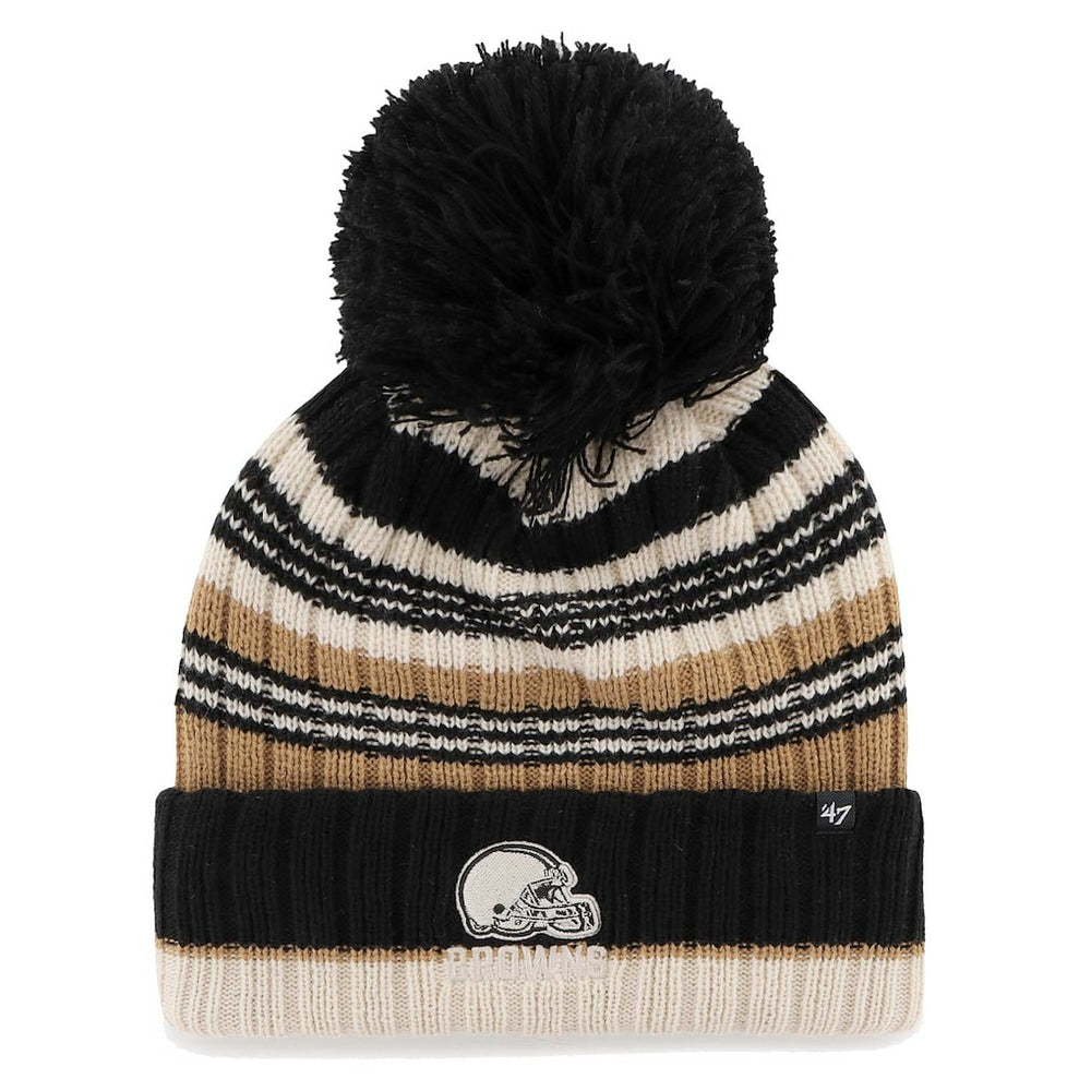 Cleveland Browns 47 brand '47 Women's Barista Cuffed Knit Hat with Pom