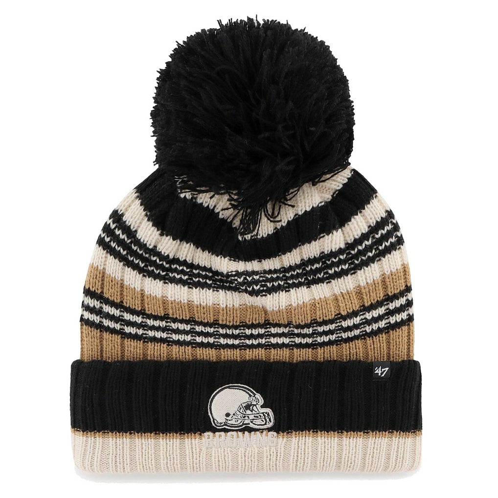 Cleveland Browns 47 brand '47 Women's Barista Cuffed Knit Hat with Pom