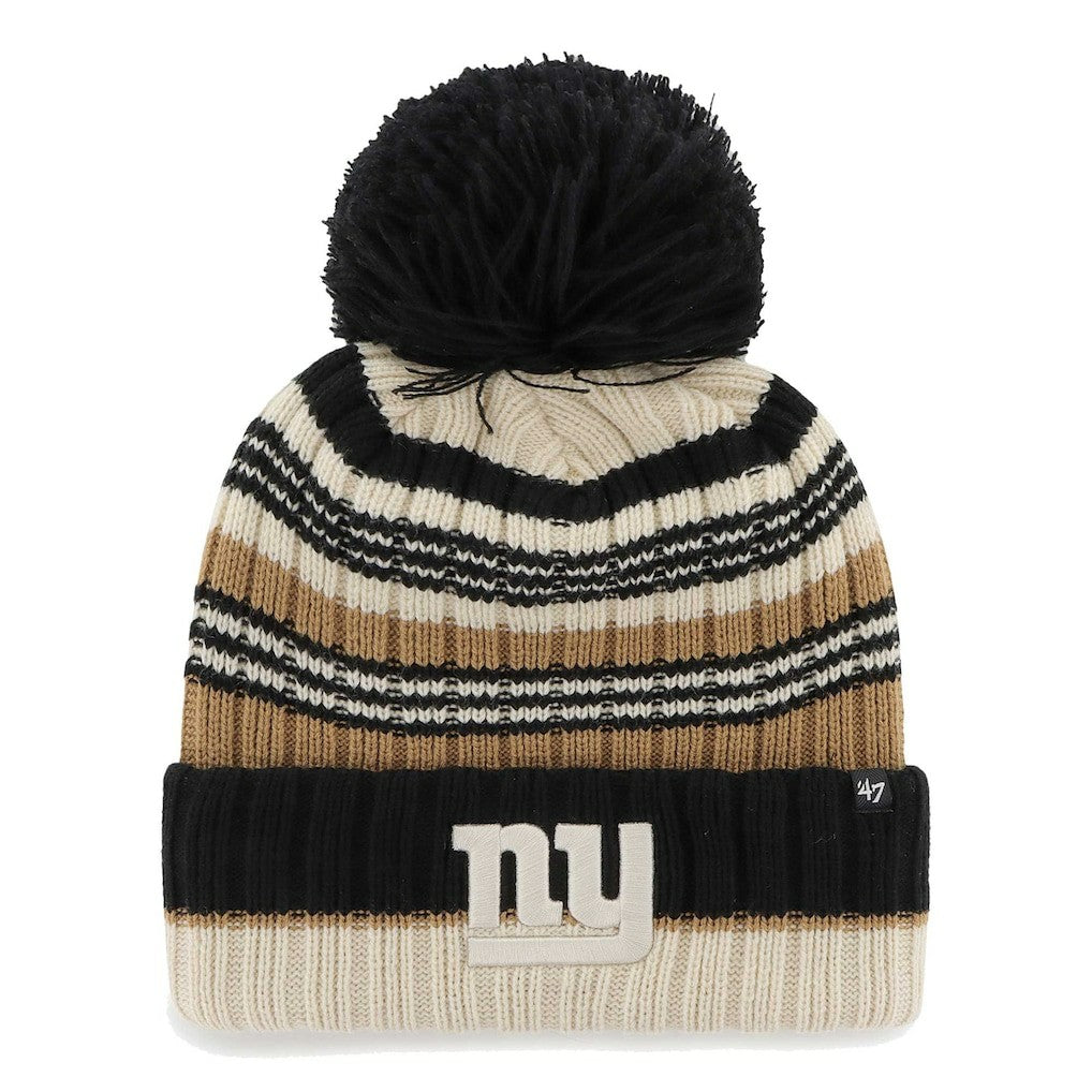 New York Giants 47 brand '47 Women's Barista Cuffed Knit Hat with Pom