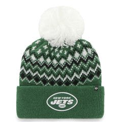 New York Jets 47 brand '47 Women's Elsa Cuffed Knit Hat with Pom