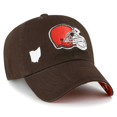 Cleveland Browns 47 brand '47 Women's Confetti Icon Clean Up Adjustable Hat
