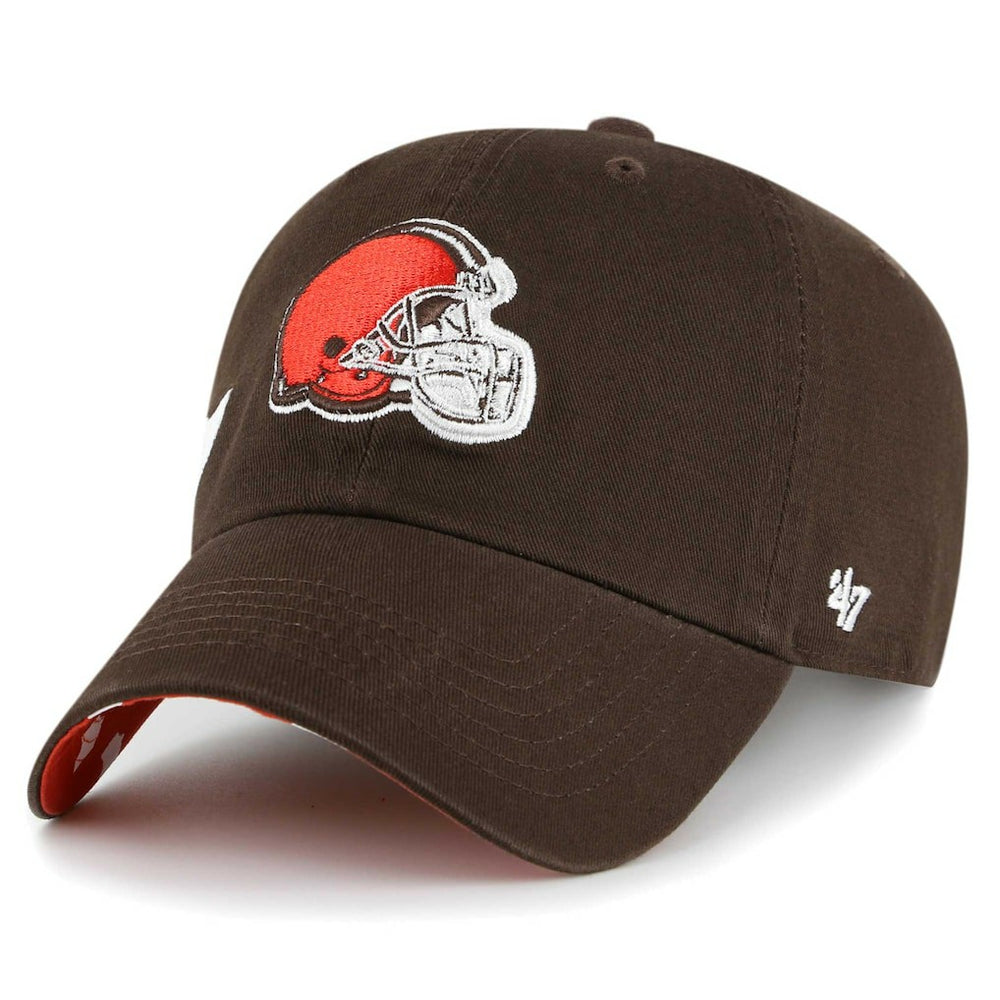 Cleveland Browns 47 brand '47 Women's Confetti Icon Clean Up Adjustable Hat