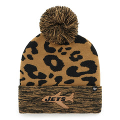 New York Jets 47 brand '47 Women's Rosette Cuffed Knit Hat with Pom