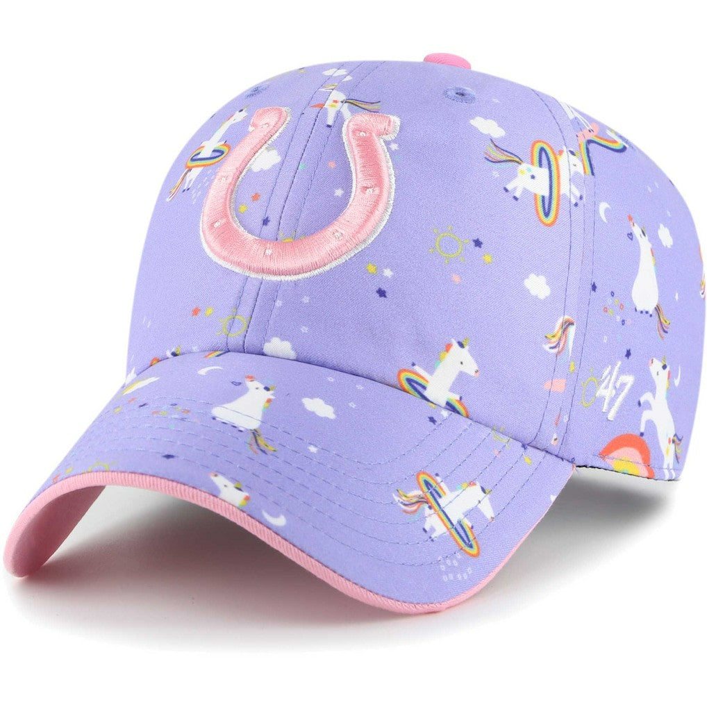 Indianapolis Colts 47 brand '47 Girls Preschool Unicorn Clean Up Adjustable Hat