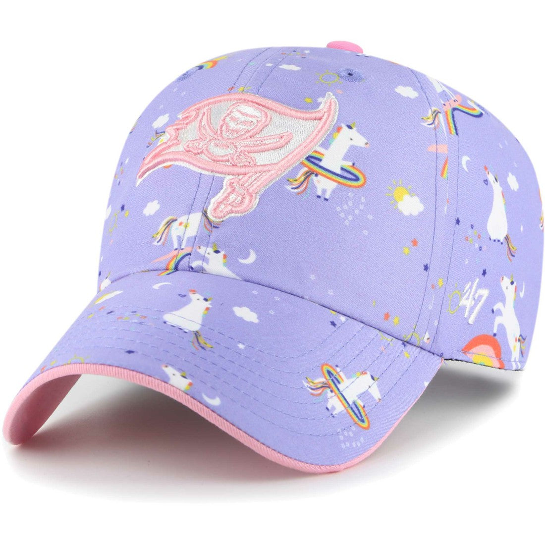 Tampa Bay Buccaneers 47 brand '47 Girls Preschool Unicorn Clean Up Adjustable Hat