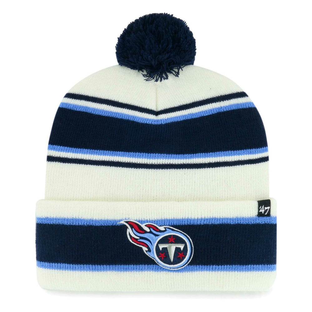 Tennessee Titans 47 brand '47 Youth Stripling Cuffed Knit Hat with Pom