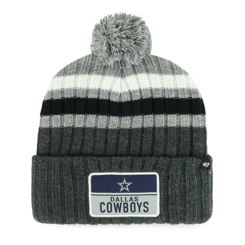 Dallas Cowboys 47 brand '47 Stack Cuffed Knit Hat with Pom