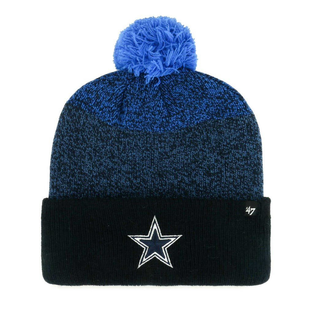 Dallas Cowboys 47 brand '47 Dark Freeze Cuffed Knit Hat with Pom