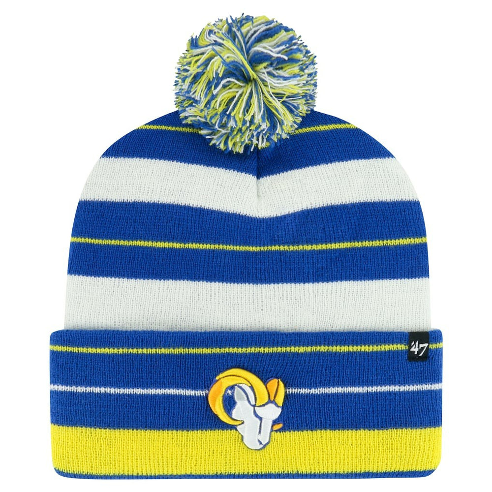 Los Angeles Rams 47 brand '47 Powerline Cuffed Knit Hat with Pom