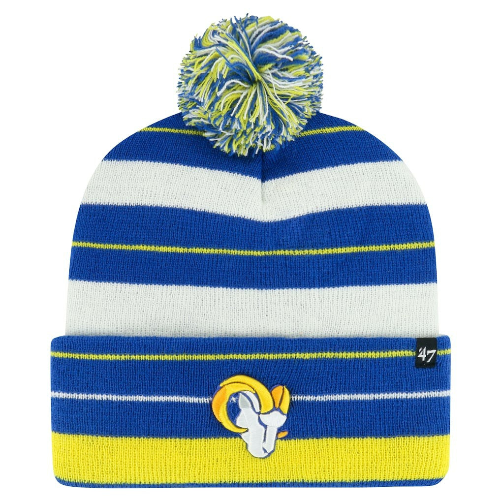 Los Angeles Rams 47 brand '47 Powerline Cuffed Knit Hat with Pom