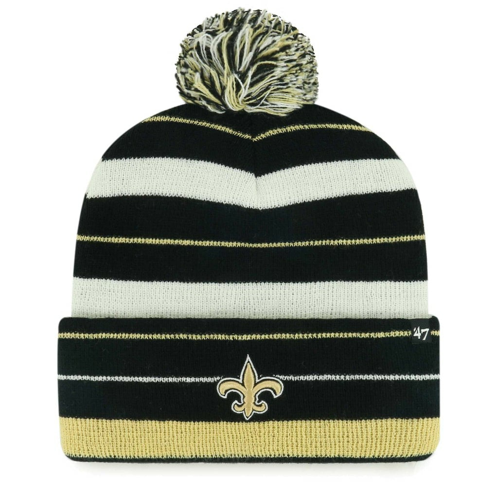 New Orleans Saints 47 brand '47 Powerline Cuffed Knit Hat with Pom
